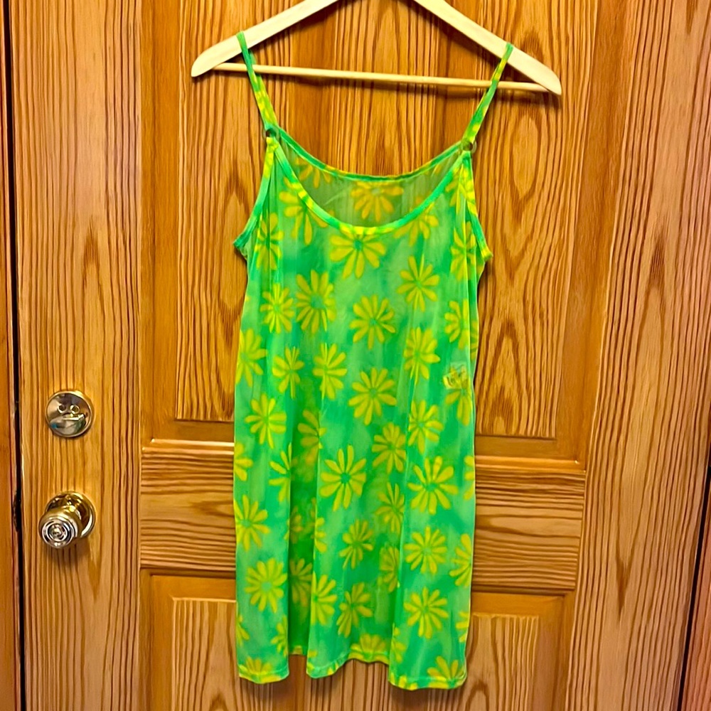 Leilani Neon Mesh Swim Coverup S/M